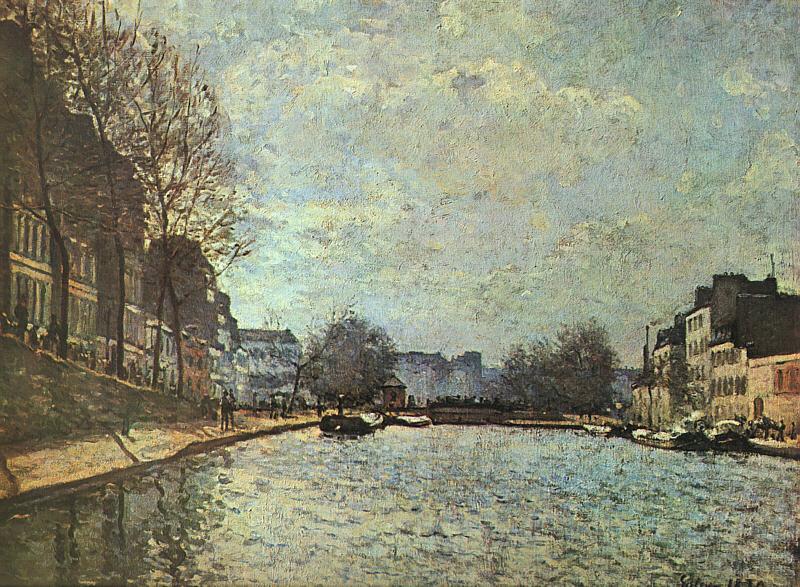 Alfred Sisley The St.Martin Canal oil painting picture